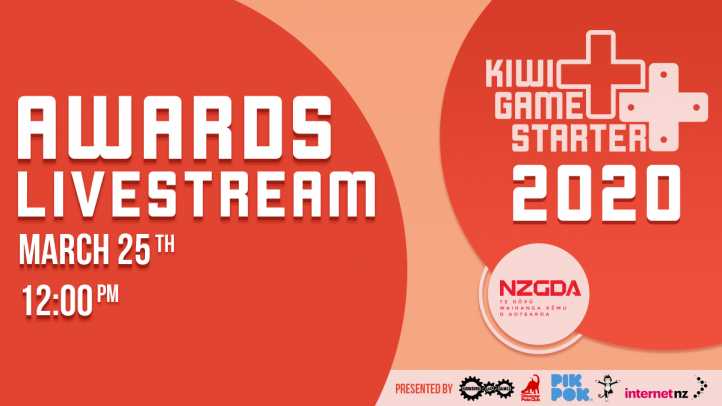 Kiwi Game Starter 2020 Winners to be Announced by Livestream!